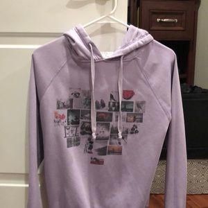 Cotton On purple graphic sweatshirt